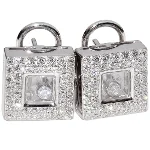 Silver Metal Chopard Earrings