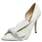 White Leather N°21 Heels