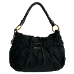 Black Canvas Prada Handbag