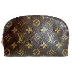 Brown Canvas Louis Vuitton Cosmetic Pouch