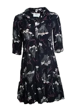 Black Viscose Lee Dress