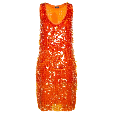Orange Silk Joseph Dress