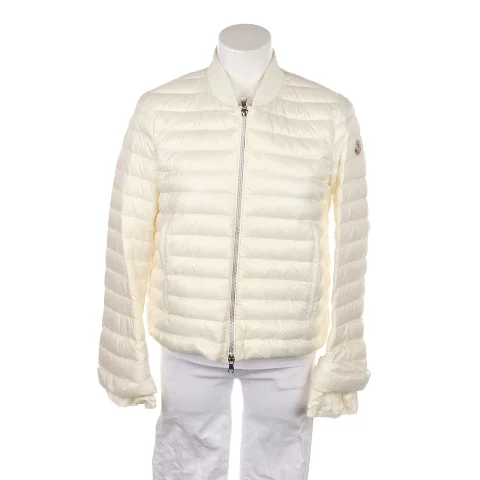 White Fabric Moncler Jacket