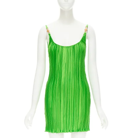 Green Polyester Versace Dress