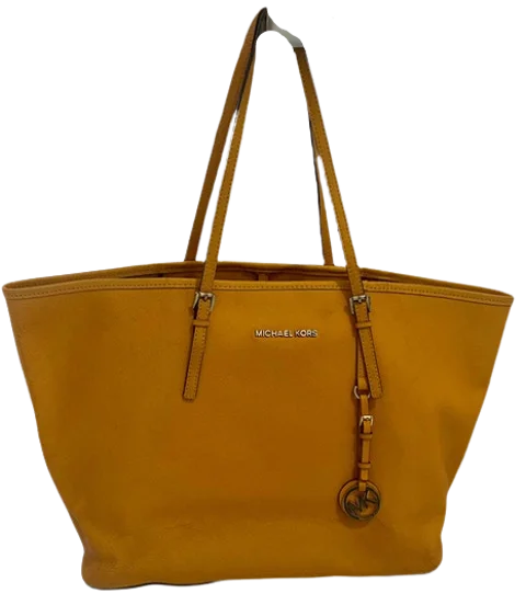 Yellow Leather Michael Kors Shoulder Bag