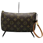 Brown Canvas Louis Vuitton Pochette Accessoires