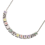 Multicolor Metal Louis Vuitton Necklace