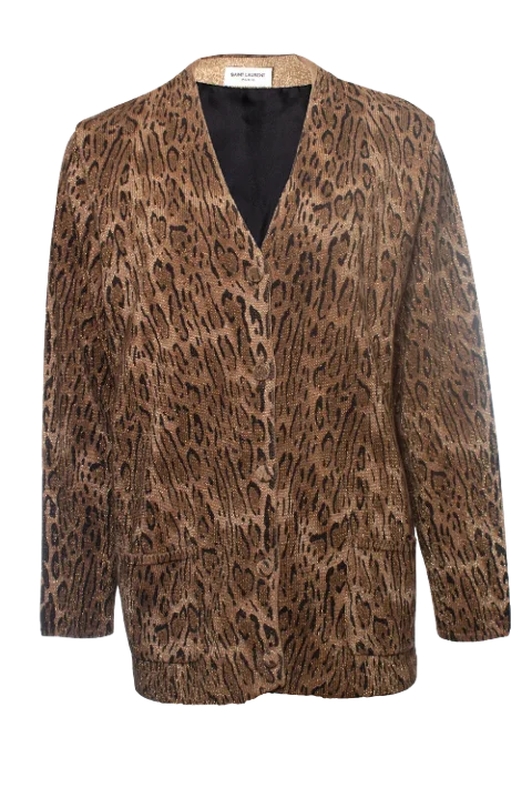 Brown Wool Saint Laurent Coat