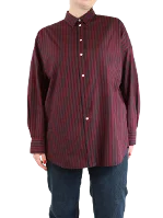 Burgundy Cotton IRO Shirt