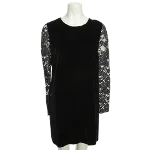 Black Lace Saint Laurent Dress