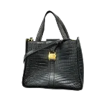 Black Leather Salvatore Ferragamo Handbag