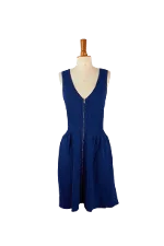 Blue Viscose Sandro Dress