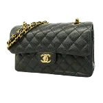 Black Leather Chanel Timeless