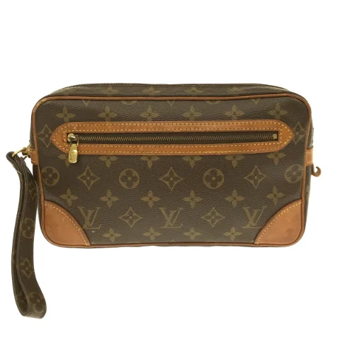 Brown Coated canvas Louis Vuitton Marly Dragonne