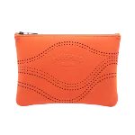 Orange Fabric Hermès Pouch