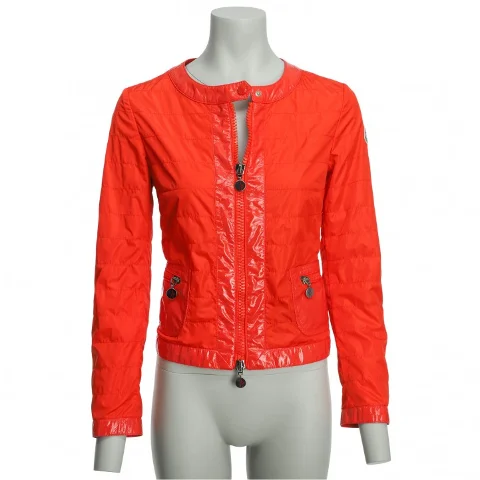 Orange Fabric Moncler Jacket