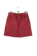 Red Cotton Lee Skirt