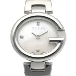 White Stainless Steel Gucci Watch