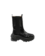 Black Leather Maison Margiela Boots