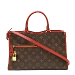 Red Canvas Louis Vuitton Popincourt