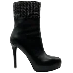 Black Leather Bottega Veneta Boots