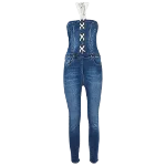 Blue Denim Elisabetta Franchi Jumpsuit