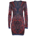 Multicolor Knit Balmain Dress