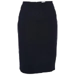 Black Knit Armani Collezioni Skirt