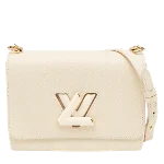 Beige Leather Louis Vuitton Crossbody Bag