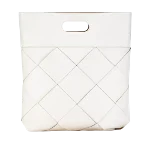 White Leather Bottega Veneta Handbag