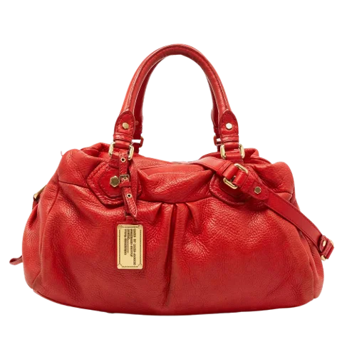 Red Leather Marc Jacobs Shoulder Bag