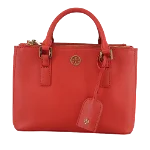 Red Leather Tory Burch Handbag