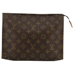 Brown Canvas Louis Vuitton Poche Toilette