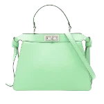 Green Leather Fendi Peekaboo