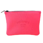 Pink Fabric Hermès Clutch