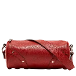 Red Leather Burberry The Barrel