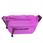 Purple Nylon Balenciaga Belt Bag