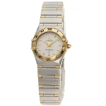 White Yellow Gold Omega Watch