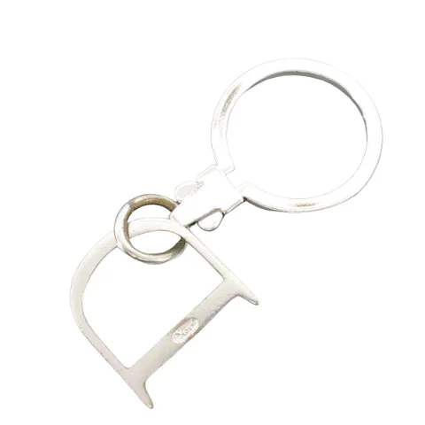 Silver Metal Dior Key Holder