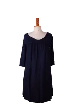 Navy Viscose Sandro Dress