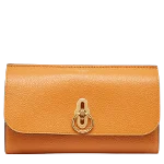 Orange Leather Mulberry Clutch