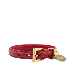 Red Leather Prada Bracelet