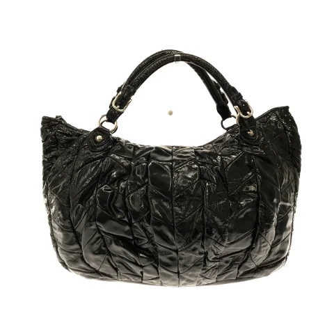 Black Leather Miu Miu Shoulder Bag
