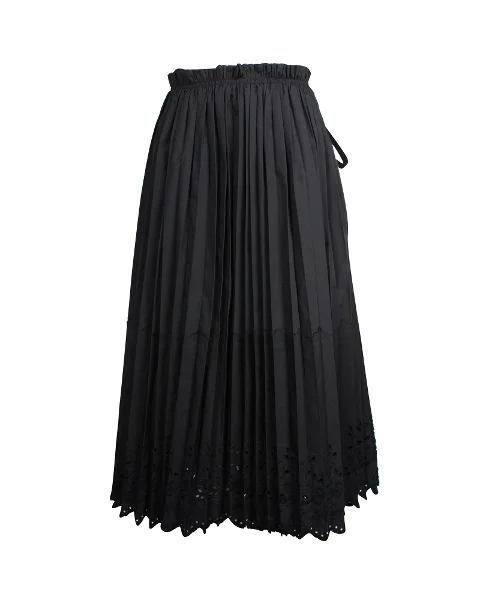 Black Polyester Comme des Garçons Skirt