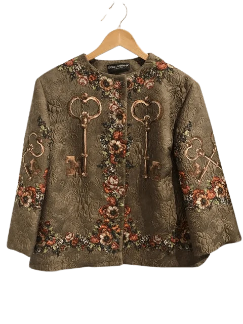 Brown Silk Dolce & Gabbana Jacket