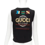 Black Fabric Gucci Vest