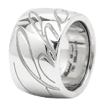 White Metal Chopard Ring