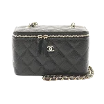 Black Leather Chanel Vanity