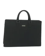 Black Leather Burberry Briefcase