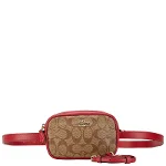 Red Leather Coach Belt Bag